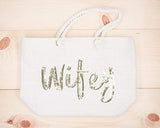 Wifey Gold Sequin Bag