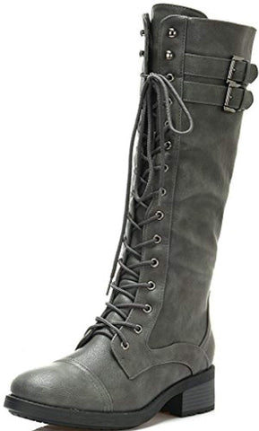 Double Buckle High Combat Boot,  - Glam Necessities By Sequoia Wilson