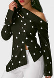 Vintage Polka Dot Top, Tops - Glam Necessities By Sequoia Wilson