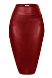 Kimberly Faux Leather Pencil Skirt,  - Glam Necessities By Sequoia Wilson