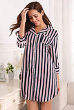 Boyfriend Stripe Nightgown,  - Glam Necessities By Sequoia Wilson