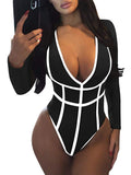 Krazi Stripe Black Bodysuit,  - Glam Necessities By Sequoia Wilson