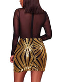 Veronica Sequin Gold Dress