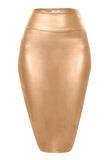 Kimberly Faux Leather Pencil Skirt,  - Glam Necessities By Sequoia Wilson