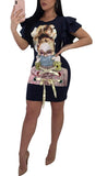 Graffiti Print Party Dress,  - Glam Necessities By Sequoia Wilson