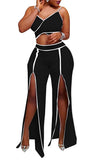 Stripe Split Pants Set,  - Glam Necessities By Sequoia Wilson