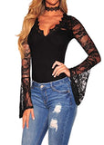 Sheer Bell Sleeve Bodysuit