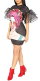 Graffiti Print Party Dress,  - Glam Necessities By Sequoia Wilson