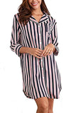 Boyfriend Stripe Nightgown,  - Glam Necessities By Sequoia Wilson
