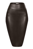 Kimberly Faux Leather Pencil Skirt,  - Glam Necessities By Sequoia Wilson