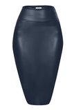 Kimberly Faux Leather Pencil Skirt,  - Glam Necessities By Sequoia Wilson