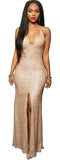 Evening V Neck Sequin Dress, Dresses - Glam Necessities By Sequoia Wilson