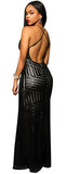 Evening V Neck Sequin Dress, Dresses - Glam Necessities By Sequoia Wilson