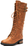 Double Buckle High Combat Boot,  - Glam Necessities By Sequoia Wilson