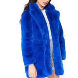 Fuzzy Faux Fur Long Coat,  - Glam Necessities By Sequoia Wilson