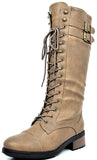 Double Buckle High Combat Boot,  - Glam Necessities By Sequoia Wilson