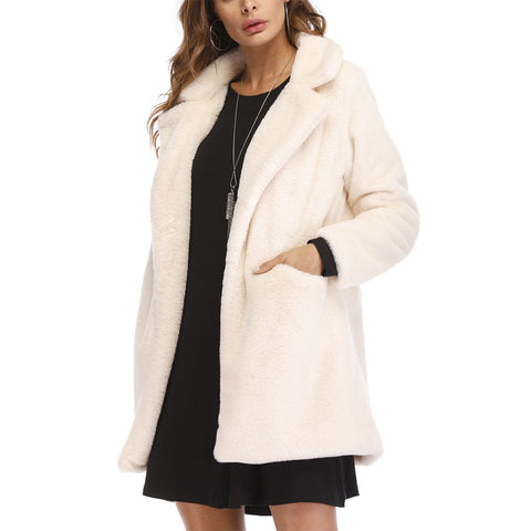 Fuzzy Faux Fur Long Coat,  - Glam Necessities By Sequoia Wilson