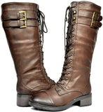 Double Buckle High Combat Boot,  - Glam Necessities By Sequoia Wilson